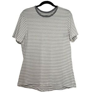 lululemon 5 Year Basic Tee white grey striped size S tee